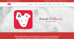 Desktop Screenshot of animalalliesrescue.org